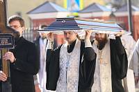  Божественная литургия и отпевание архимандрита Сергия (Шагаева) в Тихвинском храме Ногинска 